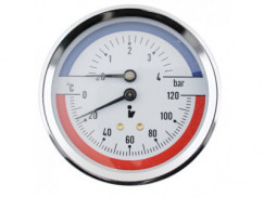 Termomanometer TMA G1/2 0-4bar/0-120°C, zadný vývod