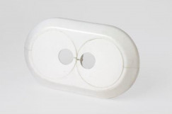 Koňařík krytka trubková CPR dvojitá 15mm, biela